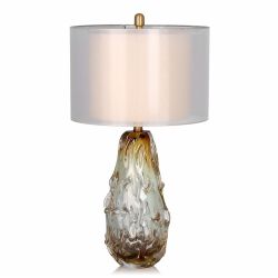 Lazurite glass table lamp