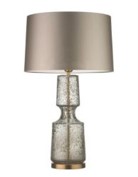 Grey color glass table lamp