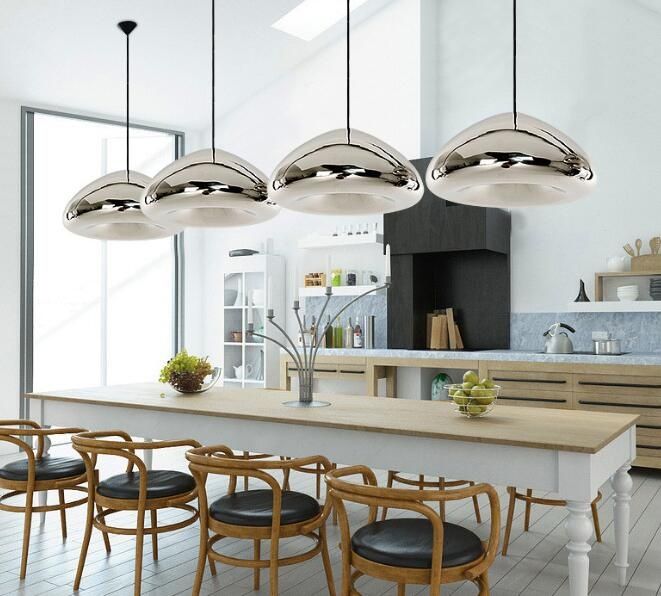 Rose gold hanging light