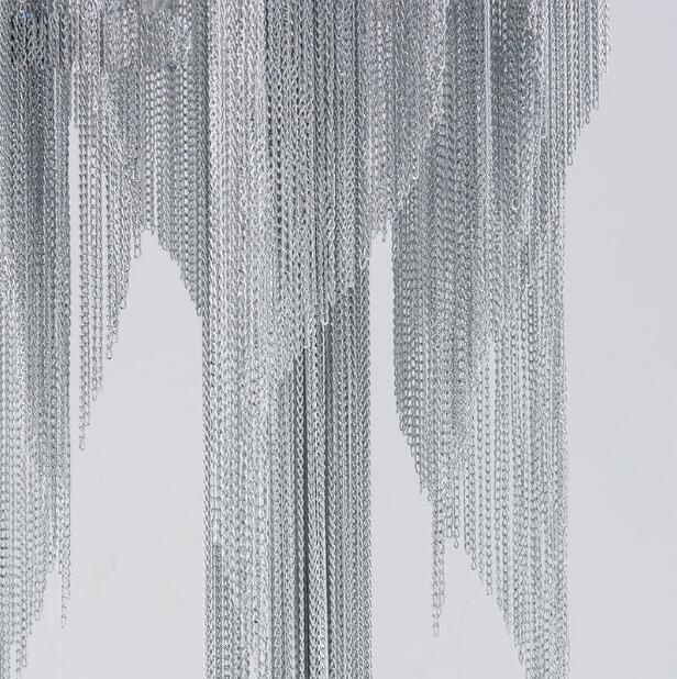 Aluminium chain floor lamp