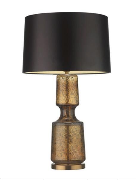 Grey color glass table lamp
