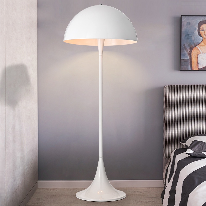 White finish floor lamps for bedside