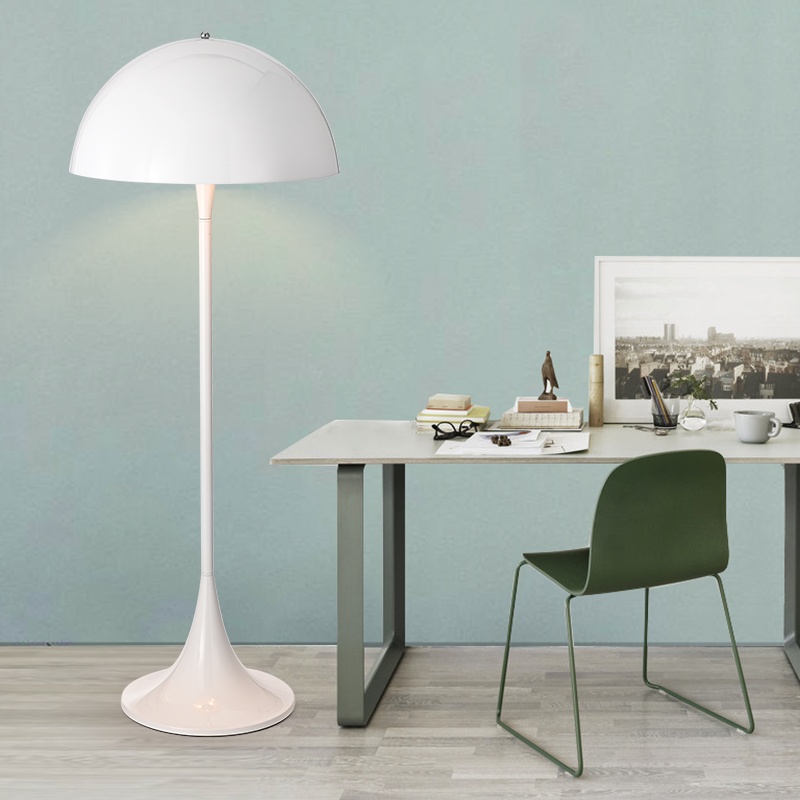 White finish floor lamps for bedside
