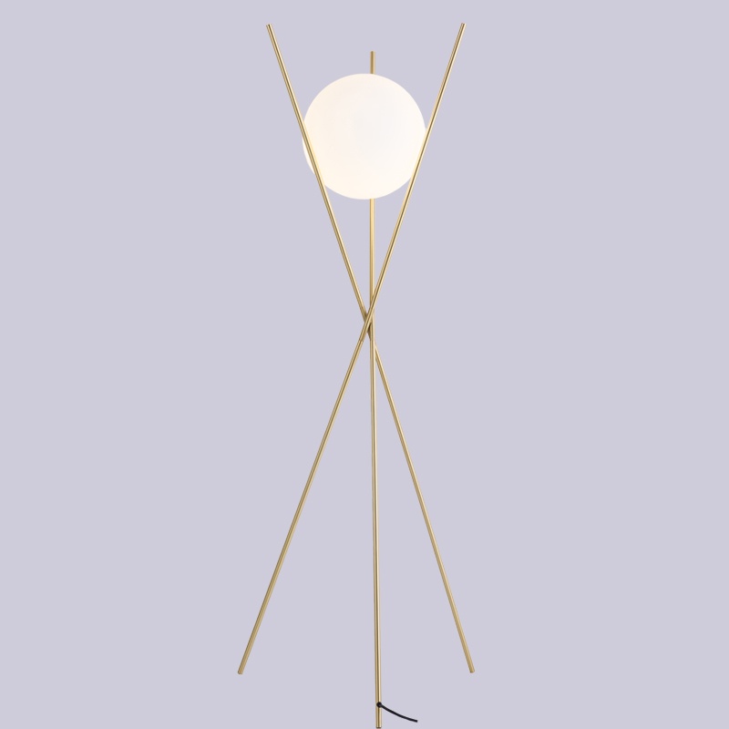 Tripod metal floor lamps for bedroom