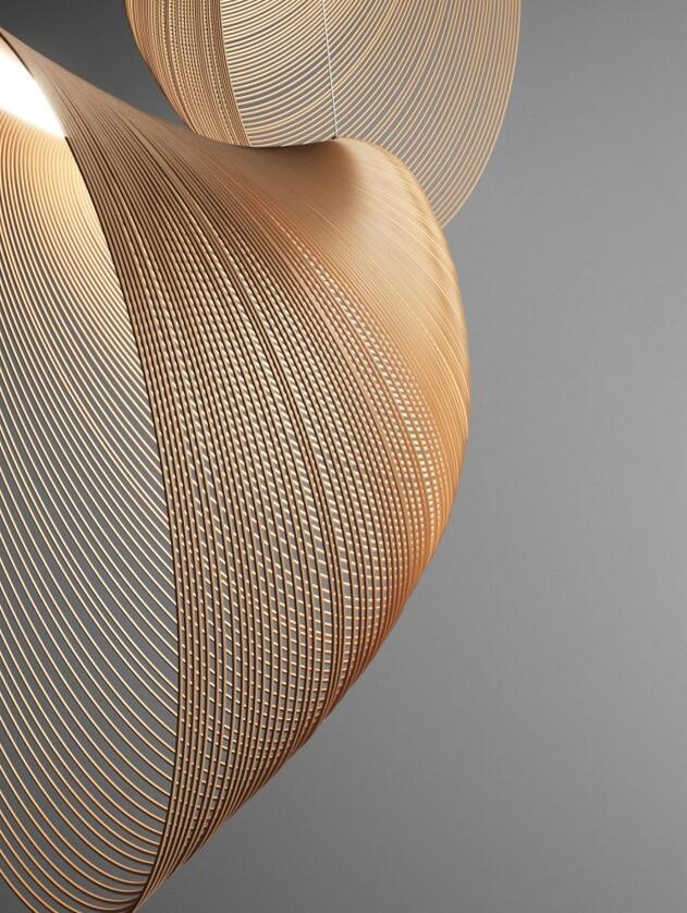 Italy designer wood pendant lights for living room