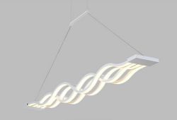 LED wave pendant light