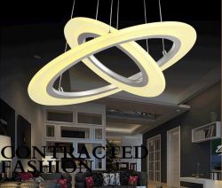 LED 2 rings pendant lamp