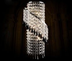 Modern crystal wall light