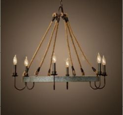 Wrought iron chandelier