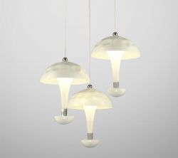 Mushroom pendant light