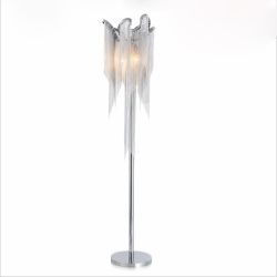 Aluminium chain floor lamp