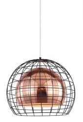 Copper pendant light