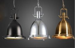 Industrial black pendant lamp