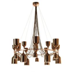 Rose gold pendant light