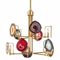 Agate pendant light