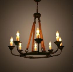 Wrought iron chandelier