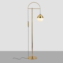 Northern Europe brass finish floor lamp