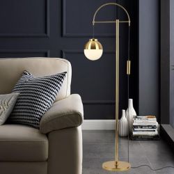 Northern Europe brass finish floor lamp