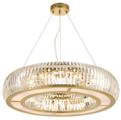 Round glass pendant light