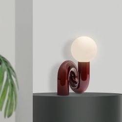 Resin table lamp for bedroom