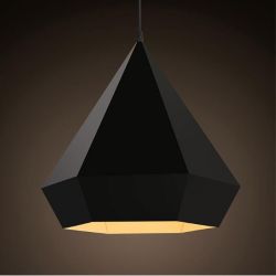 Black diamond pendant light