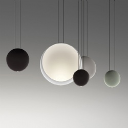 Round resin pendant light