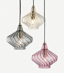 Glass pendant dining lamp