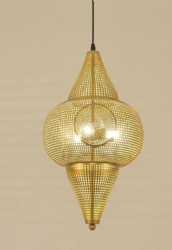 Arab Pendant lamp with brass finish