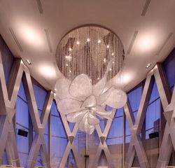 Graceful crystal ceiling lamp